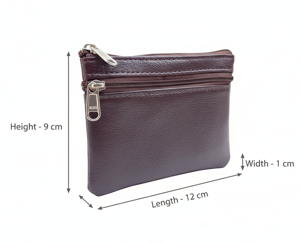 Coin Purse PU Leather Organiser Card Holder Pouch Case Wallets Blouse Purse for Women and Girls Pack of one
