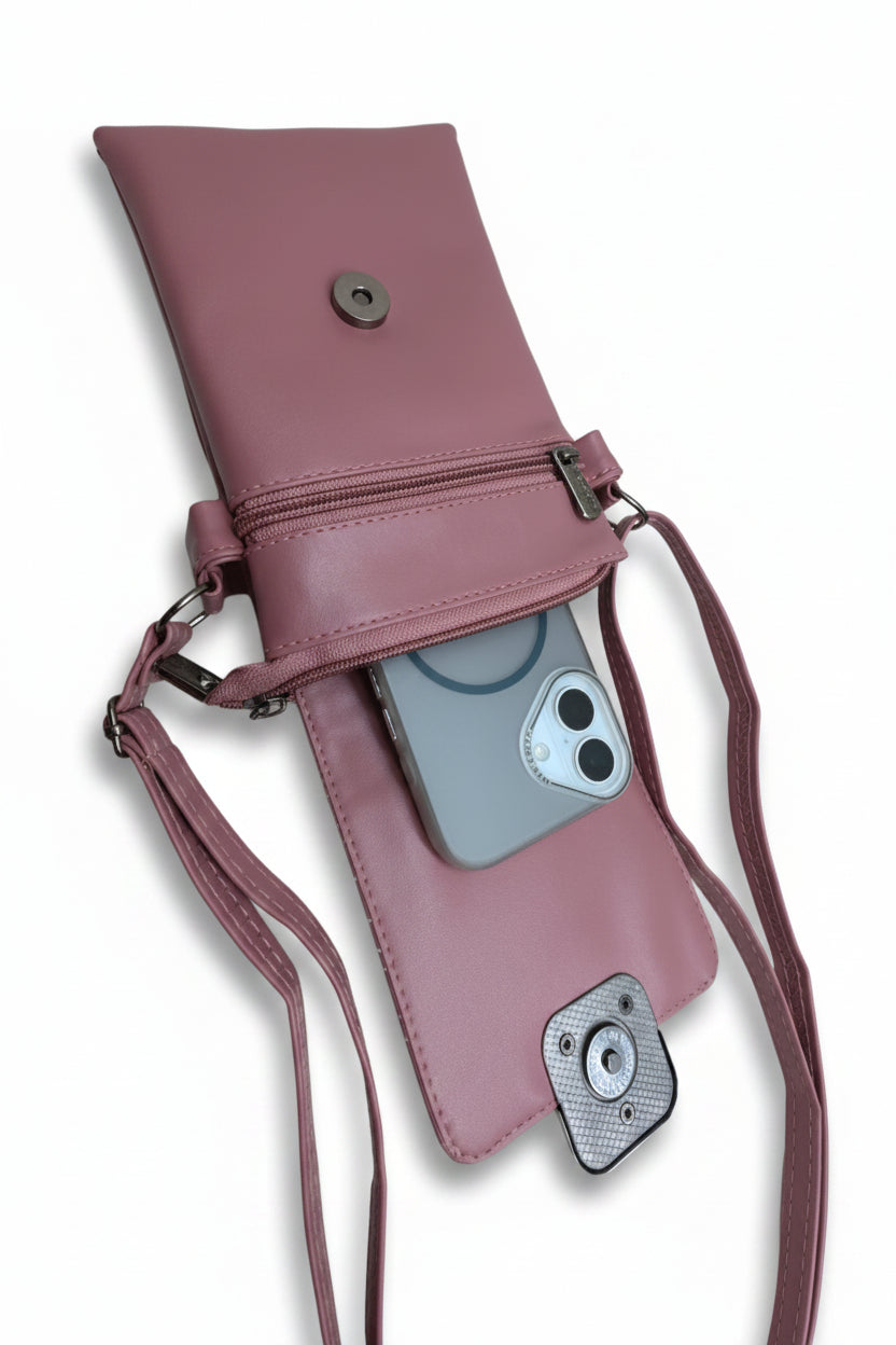 Women’s Premium Sling Crossbody Bag with 2 Pockets & 2 Compartments