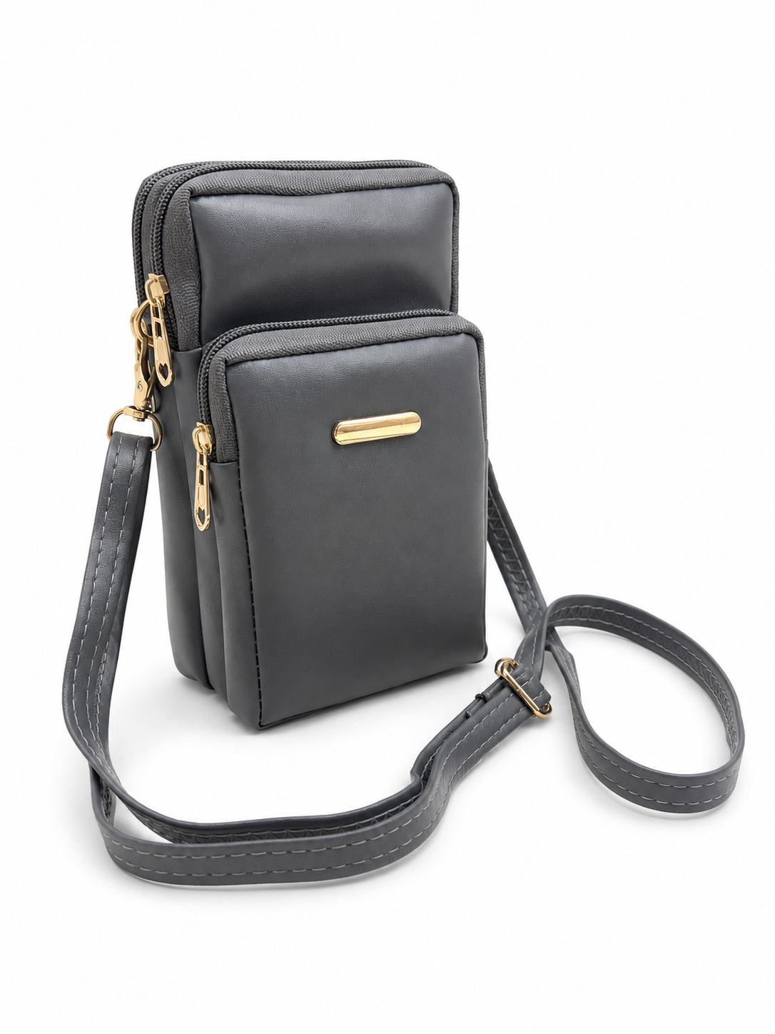 BATUTA HUB Women’s Mobile Sling Bag | Multi Pocket Crossbody Bag | 3 Zip Compartments | Adjustable Shoulder Strap Compact Travel Organizer Purse for Daily Use