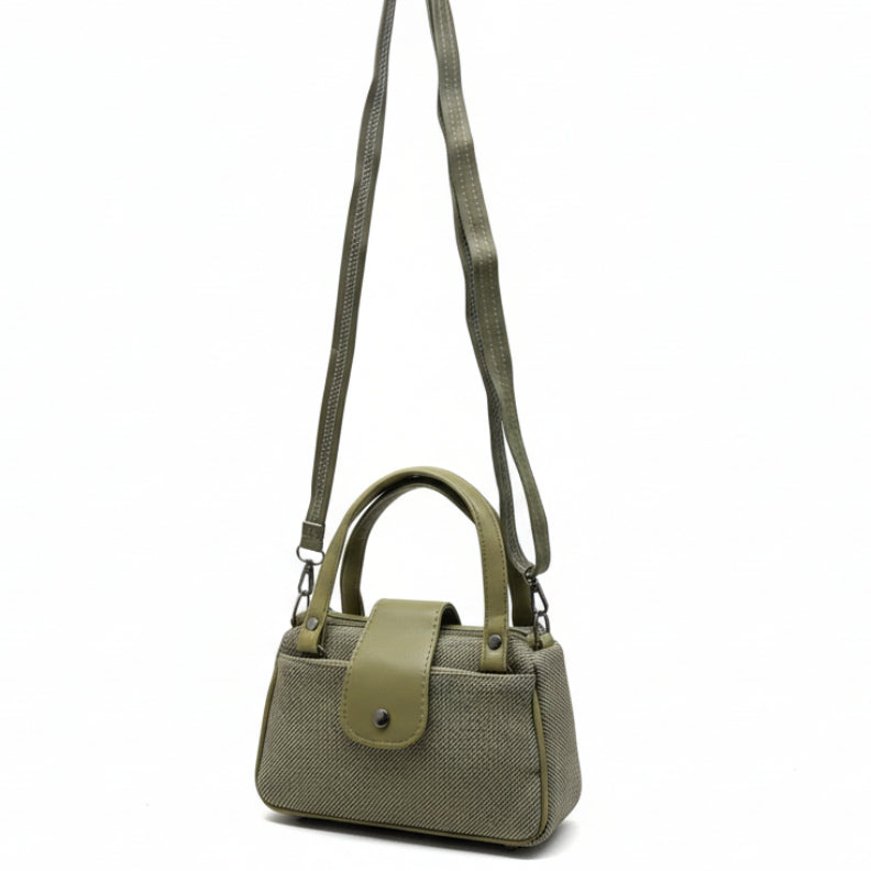 Women Mini Handbag with Sling Strap | Small Stylish Hand Carry Bag | Multi Compartment