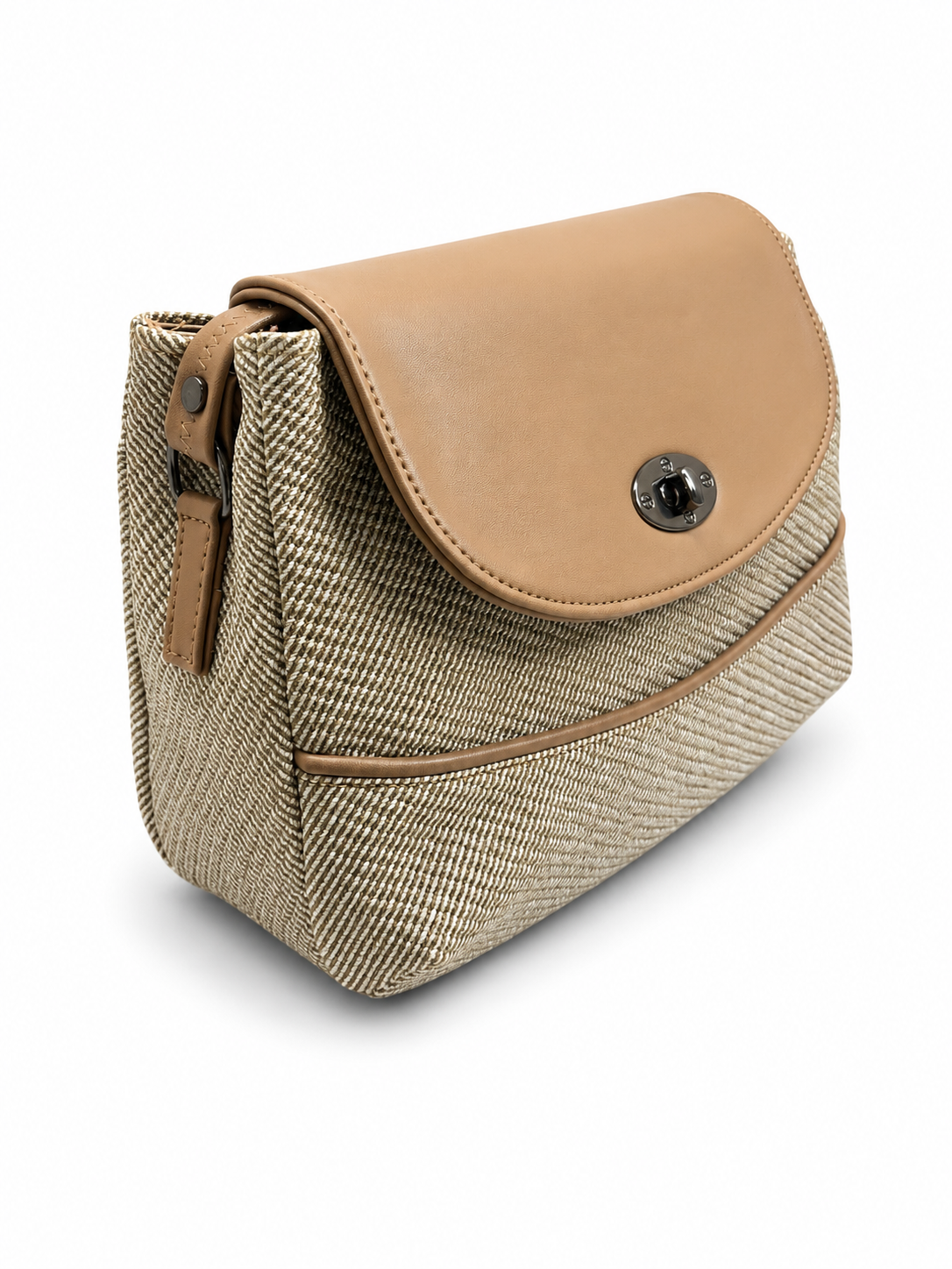 Women’s Stylish Textured Sling Bag | Crossbody Shoulder Bag with Magnetic Flap Closure | Multi-Compartment Everyday Handbag