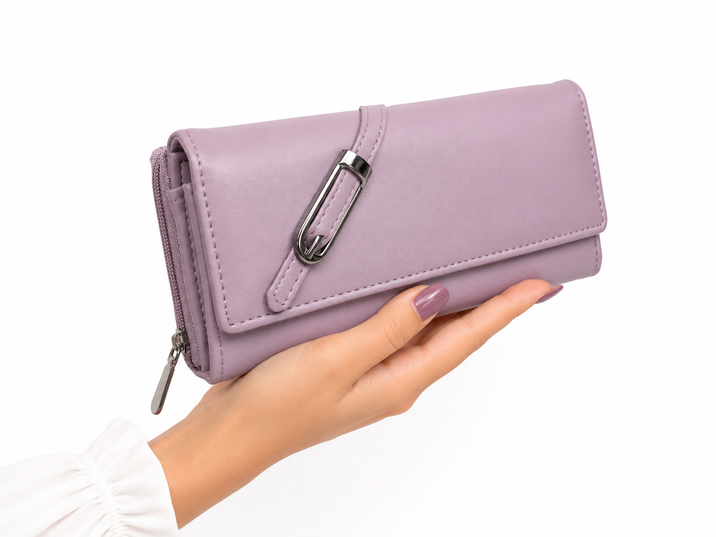 BATUTA Women’s Premium Long Wallet for Women | PU Leather Clutch Wallet | Multiple Card Slots | Cash & Coin Pocket | Stylish Ladies Purse