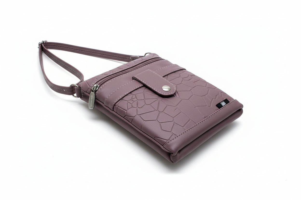 Women Crossbody Sling Bag | Premium PU Leather Small Side Bag for Girls & Ladies | Adjustable Strap | Multiple Zipper Pockets | Lightweight Daily Use Purse