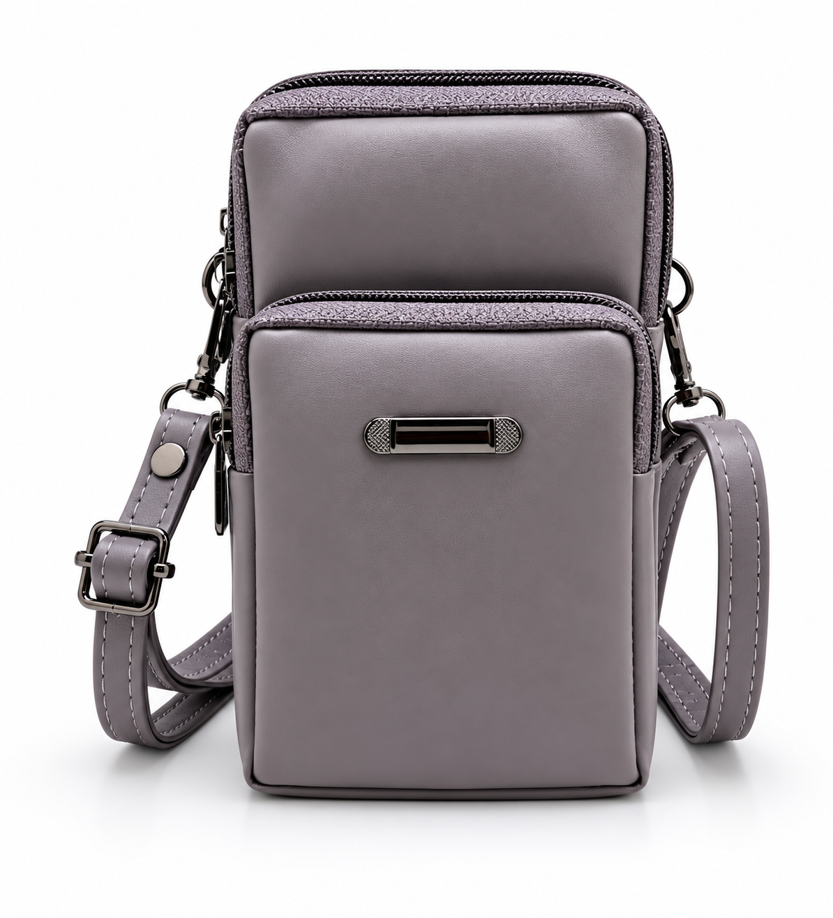 BATUTA HUB Women’s Mobile Sling Bag | Multi Pocket Crossbody Bag | 3 Zip Compartments | Adjustable Shoulder Strap Compact Travel Organizer Purse for Daily Use