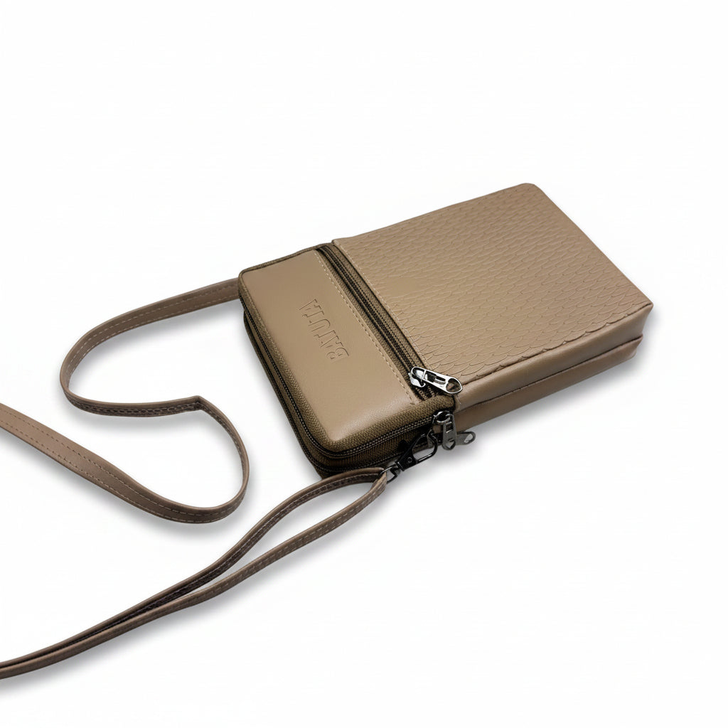 BATUTA HUB Women Crossbody Sling Bag | Premium PU Leather Small Size Bag for Girls & Ladies | Adjustable Strap | Multiple Zipper Pockets | Lightweight Daily Use Purse