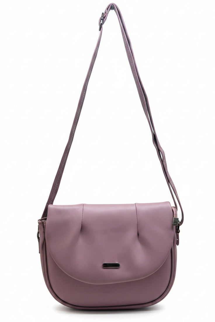 Elegant Flap Closure Crossbody Shoulder Bag with Multiple Compartments
