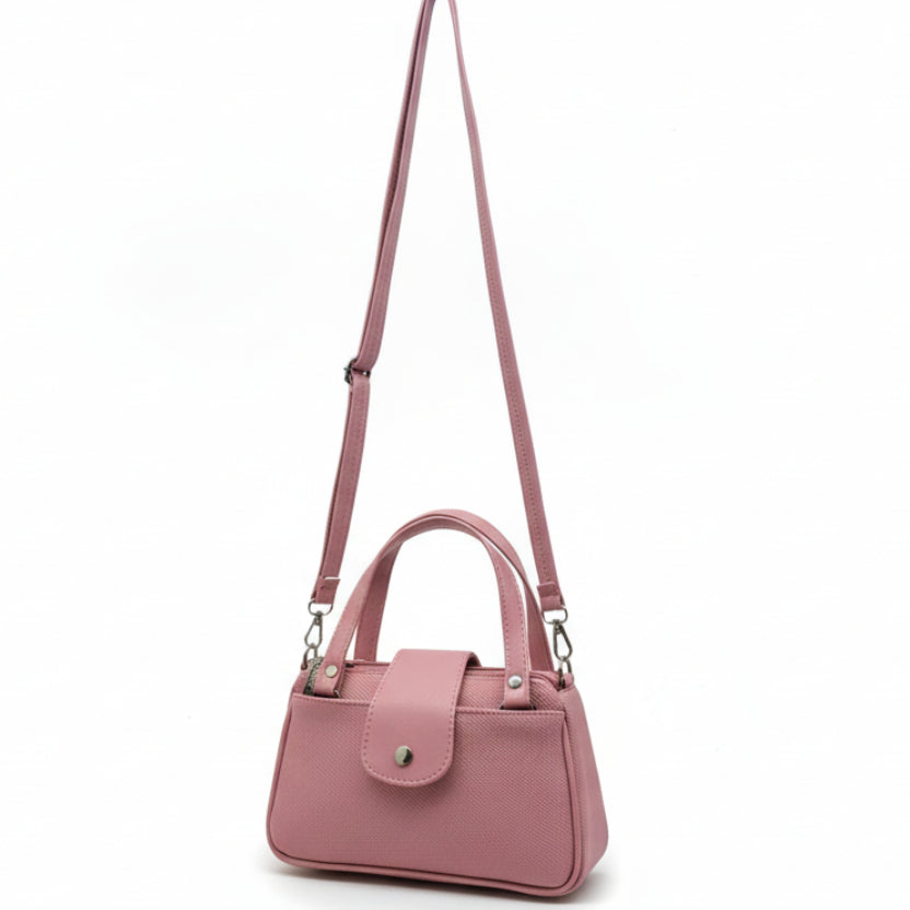 Women Mini Handbag with Sling Strap | Small Stylish Hand Carry Bag | Multi Compartment