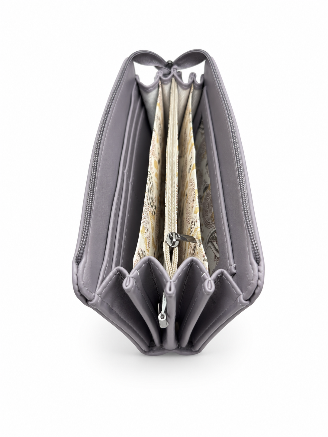 BATUTA Women’s Zip Around Clutch Wallet | PU Leather Ladies Wallet | Multi Compartment Purse with Card Slots, Cash Sections, Coin Pocket & Wrist Strap