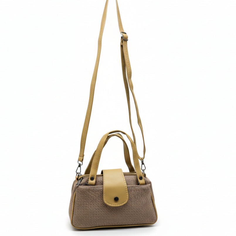 Women Mini Handbag with Sling Strap | Small Stylish Hand Carry Bag | Multi Compartment