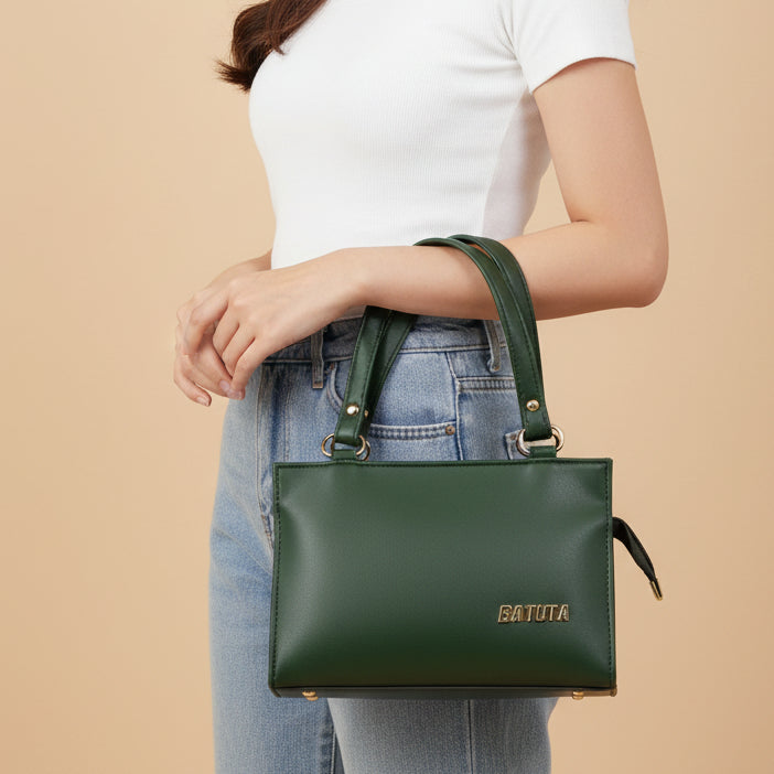 BATUTA Luxury Leather Large Capacity Bag for Women – Stylish PU Leather Satchel Handbag with Multiple Pockets Perfect Travel Bag for Women and Girls