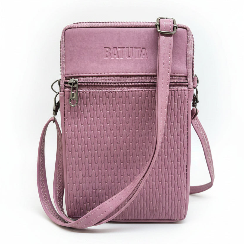 BATUTA HUB Women Crossbody Sling Bag | Premium PU Leather Small Size Bag for Girls & Ladies | Adjustable Strap | Multiple Zipper Pockets | Lightweight Daily Use Purse