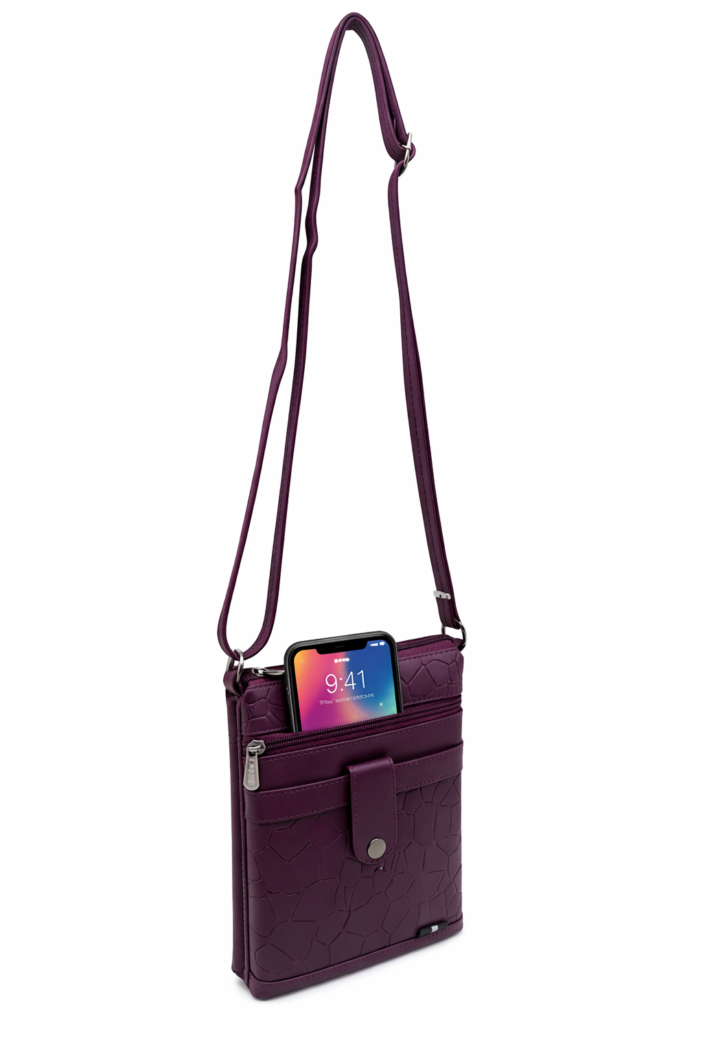 Women Crossbody Sling Bag | Premium PU Leather Small Side Bag for Girls & Ladies | Adjustable Strap | Multiple Zipper Pockets | Lightweight Daily Use Purse