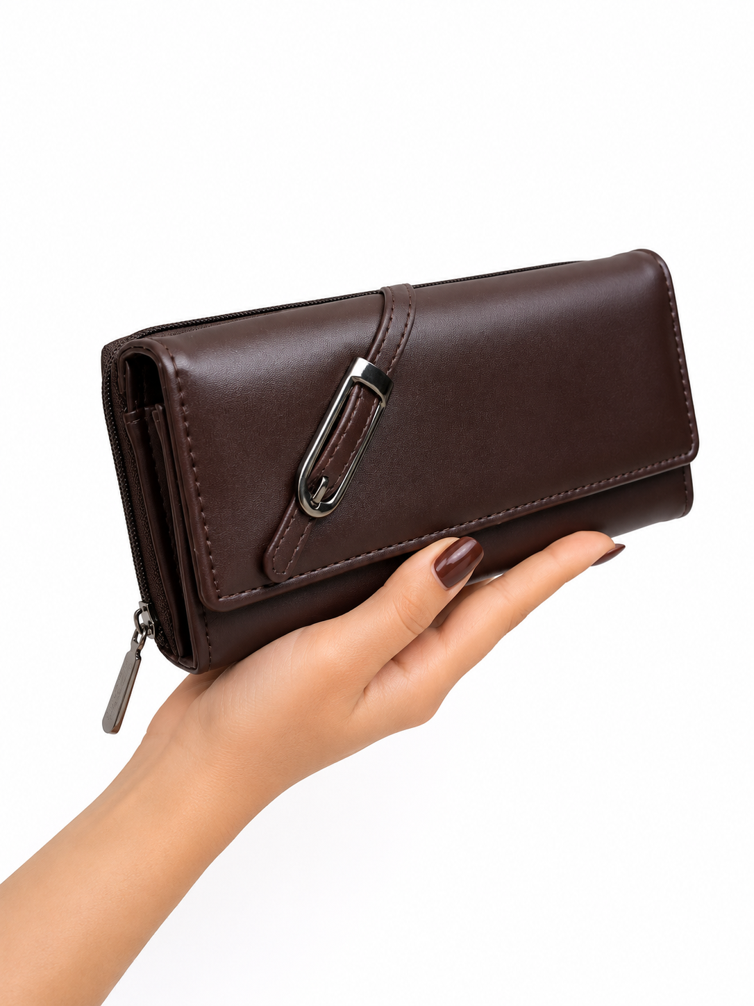 BATUTA Women’s Premium Long Wallet for Women | PU Leather Clutch Wallet | Multiple Card Slots | Cash & Coin Pocket | Stylish Ladies Purse