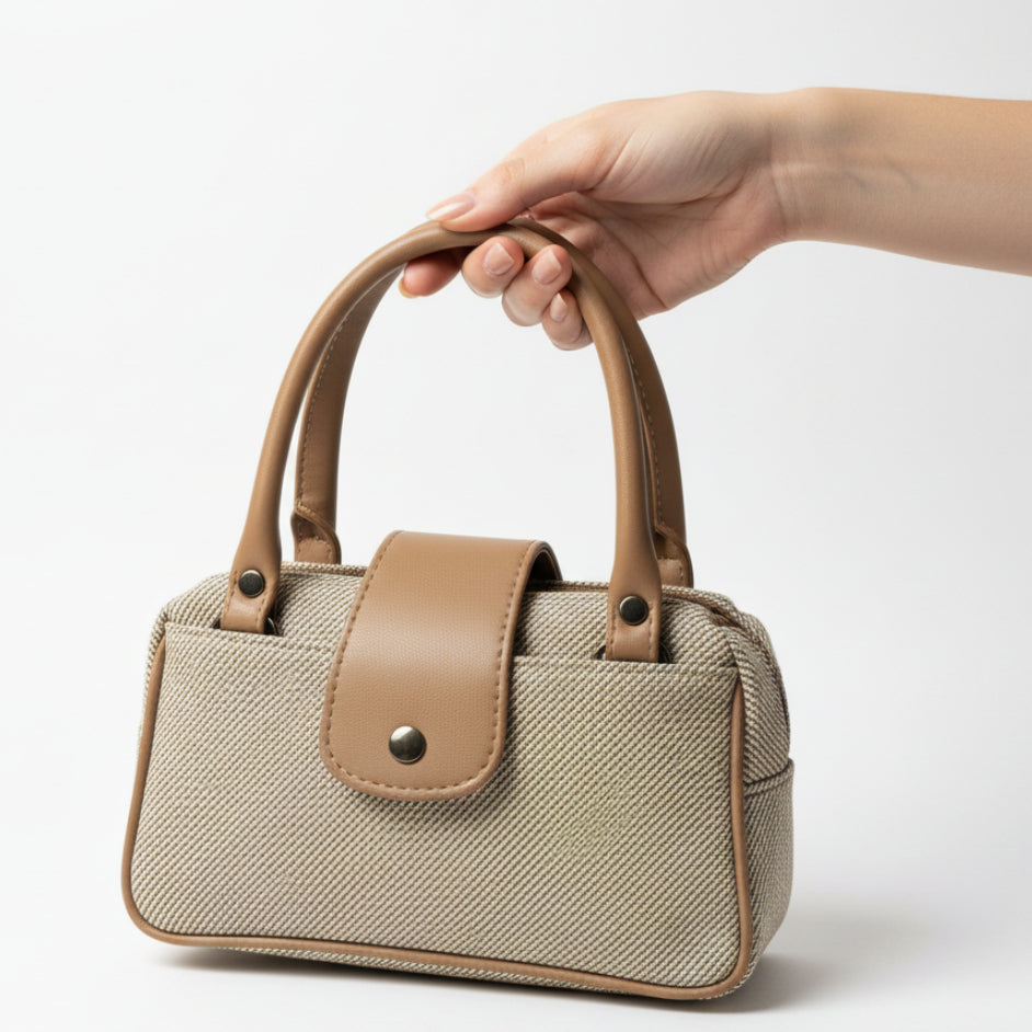 Women Mini Handbag with Sling Strap | Small Stylish Hand Carry Bag | Multi Compartment