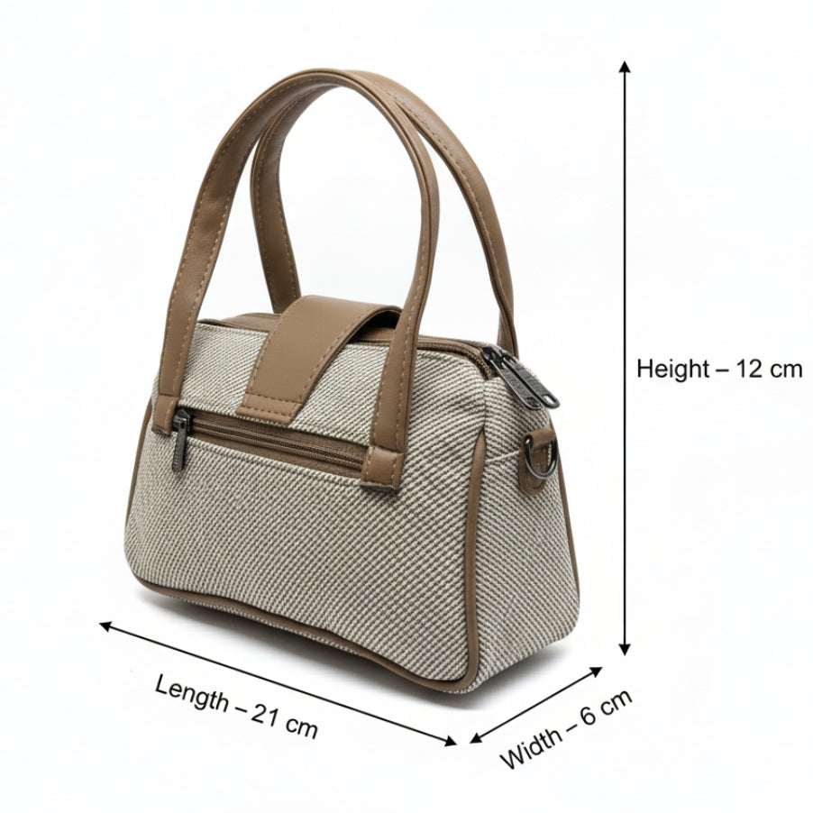 Women Mini Handbag with Sling Strap | Small Stylish Hand Carry Bag | Multi Compartment
