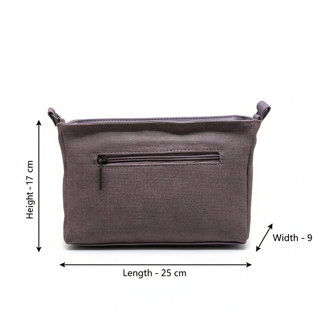 BATUTA HUB Women Crossbody Sling Bag | Premium PU Leather Small Side Bag for Girls & Ladies | Adjustable Strap | Multiple Zipper Pockets | Lightweight Daily Use Purse