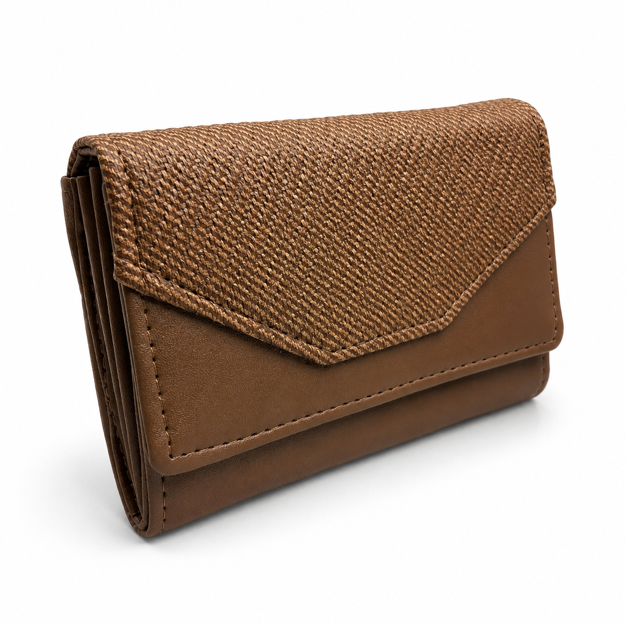 BATUTA Women Bi-Fold PU Leather Wallet | Card Holder | Coin Pocket | Compact Ladies Wallet | Olive Grey