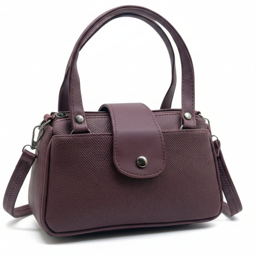 Women Mini Handbag with Sling Strap | Small Stylish Hand Carry Bag | Multi Compartment