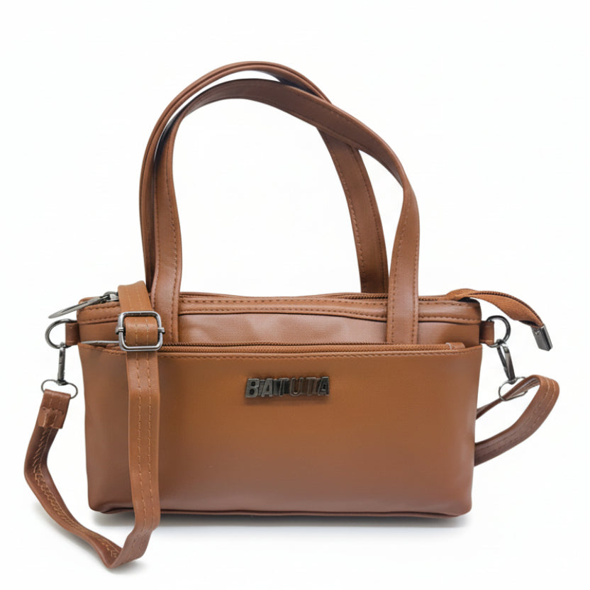 Women Mini Handbag with Sling Strap | Small Stylish Hand Carry Bag | Multi Compartment