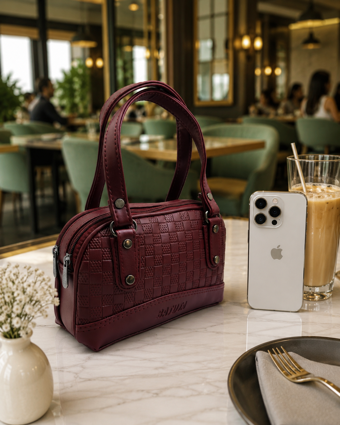Small Handheld bag for Women, PU Leather, Stylish and Lightweight