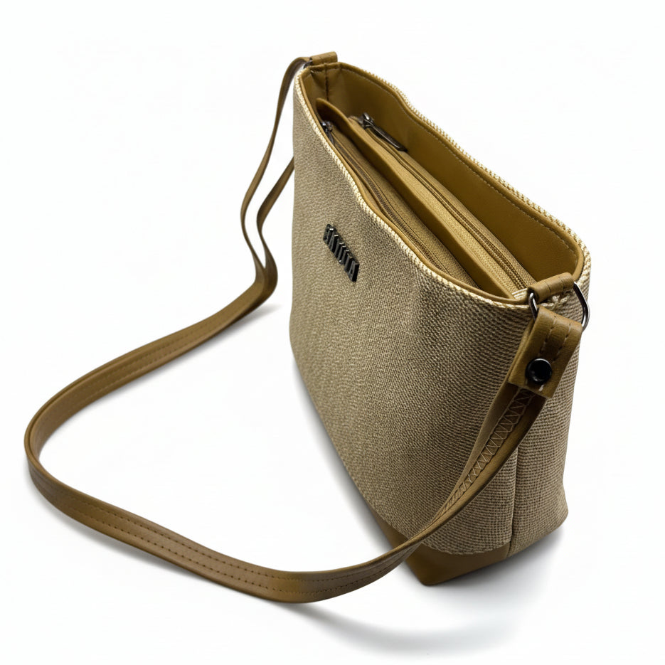 BATUTA HUB Women Crossbody Sling Bag | Premium PU Leather Small Side Bag for Girls & Ladies | Adjustable Strap | Multiple Zipper Pockets | Lightweight Daily Use Purse