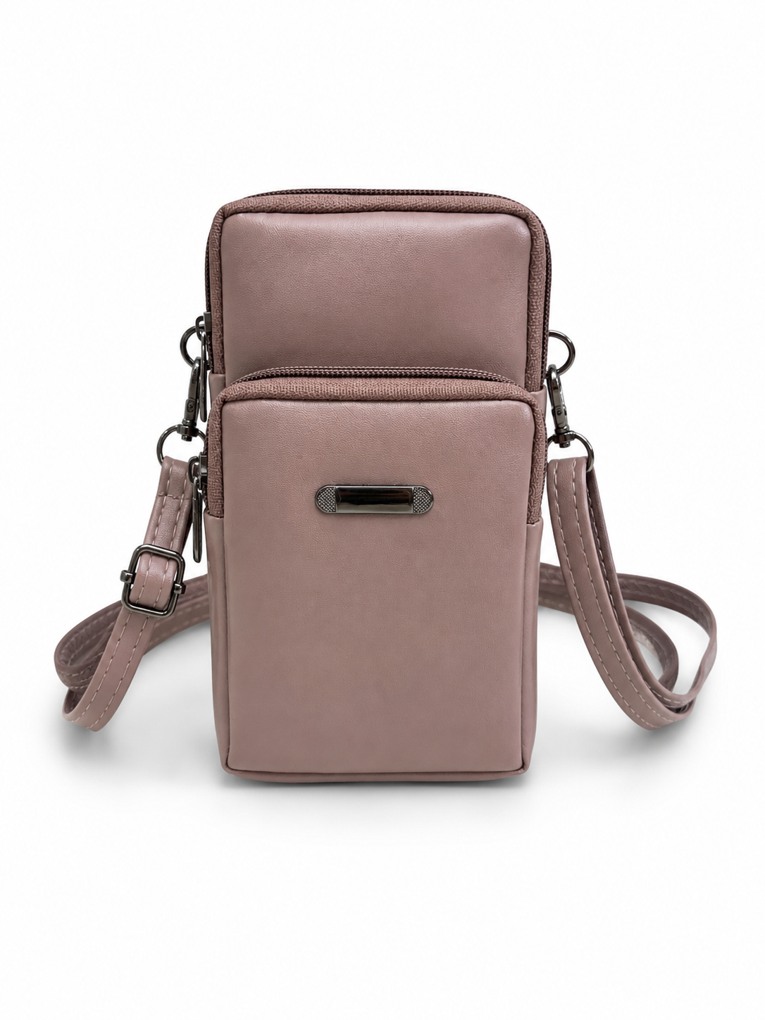 BATUTA HUB Women’s Mobile Sling Bag | Multi Pocket Crossbody Bag | 3 Zip Compartments | Adjustable Shoulder Strap Compact Travel Organizer Purse for Daily Use