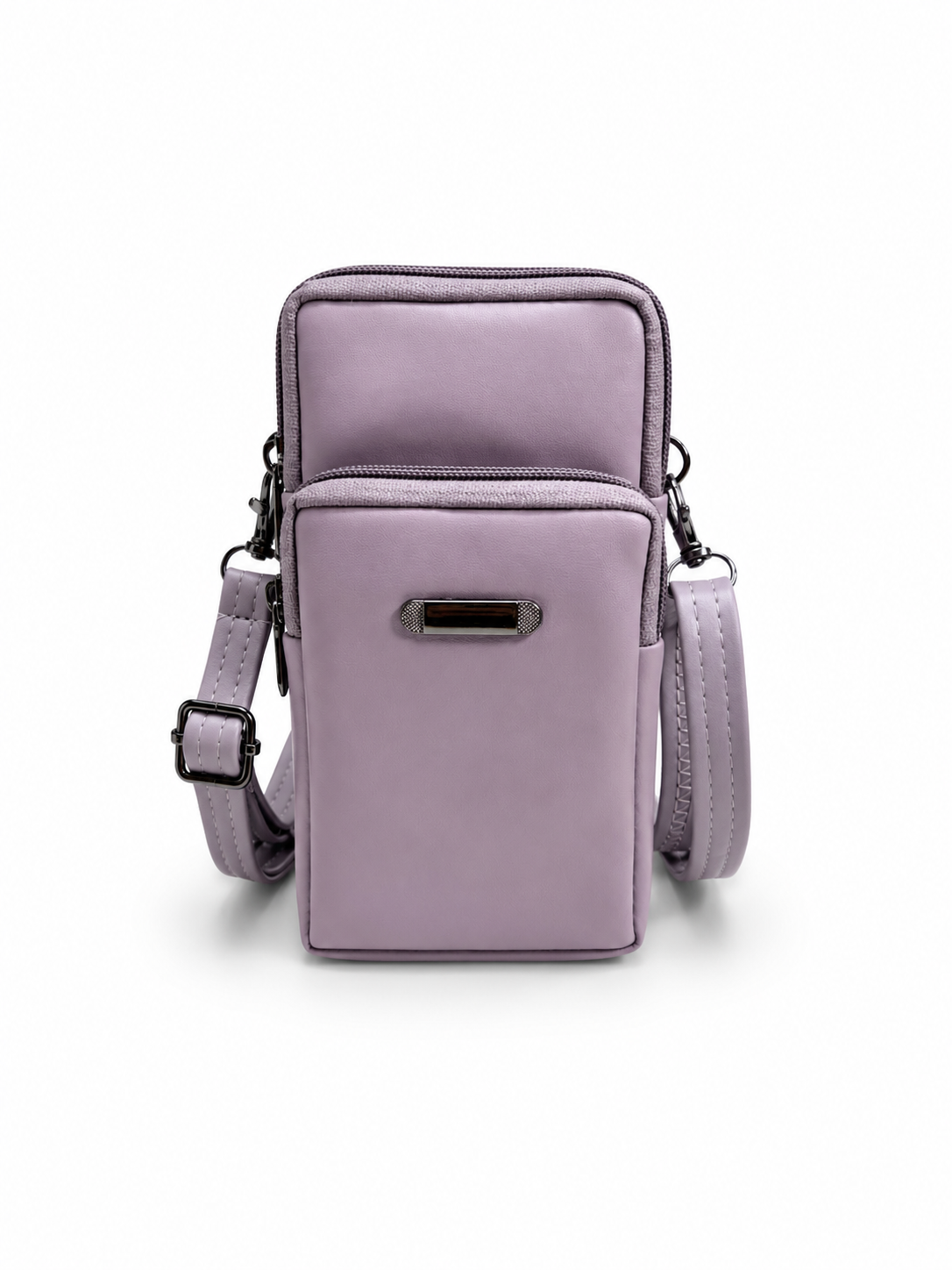 BATUTA HUB Women’s Mobile Sling Bag | Multi Pocket Crossbody Bag | 3 Zip Compartments | Adjustable Shoulder Strap Compact Travel Organizer Purse for Daily Use