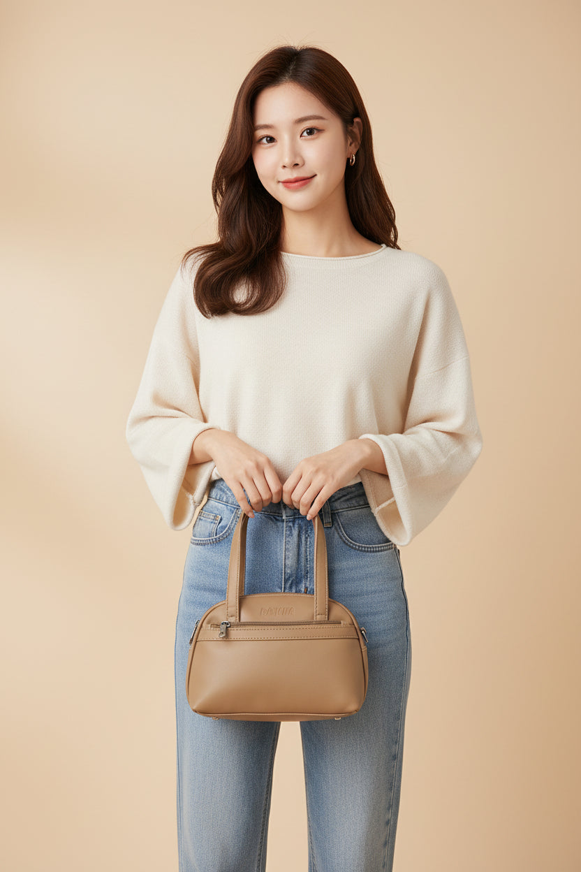 BATUTA Small Hand Bag for Women, PU Leather, Stylish and Lightweight, Top Hand Held Bag