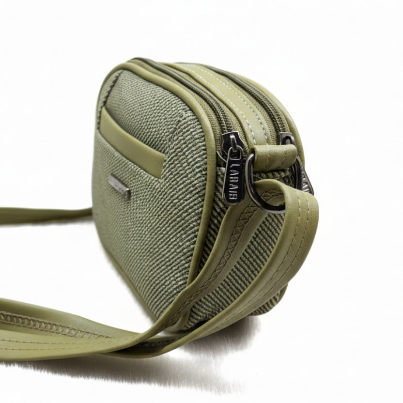 Women Compact Sling Bag | Small Crossbody Shoulder Bag | Multi Pocket | 2 Compartments | Adjustable Strap