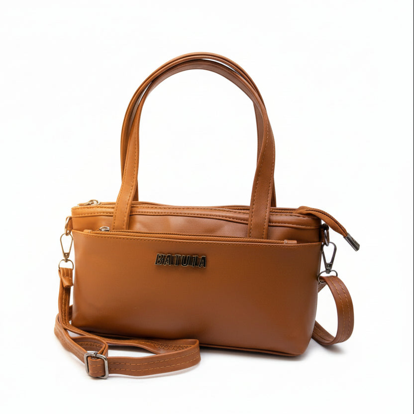Women Mini Handbag with Sling Strap | Small Stylish Hand Carry Bag | Multi Compartment