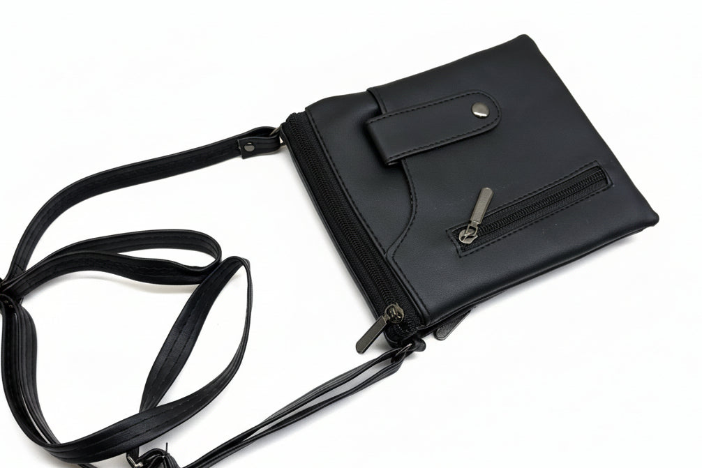 BATUTA HUB Women Crossbody Sling Bag | Premium PU Leather Small Side Bag for Girls & Ladies | Adjustable Strap | Multiple Zipper Pockets | Lightweight Daily Use Purse
