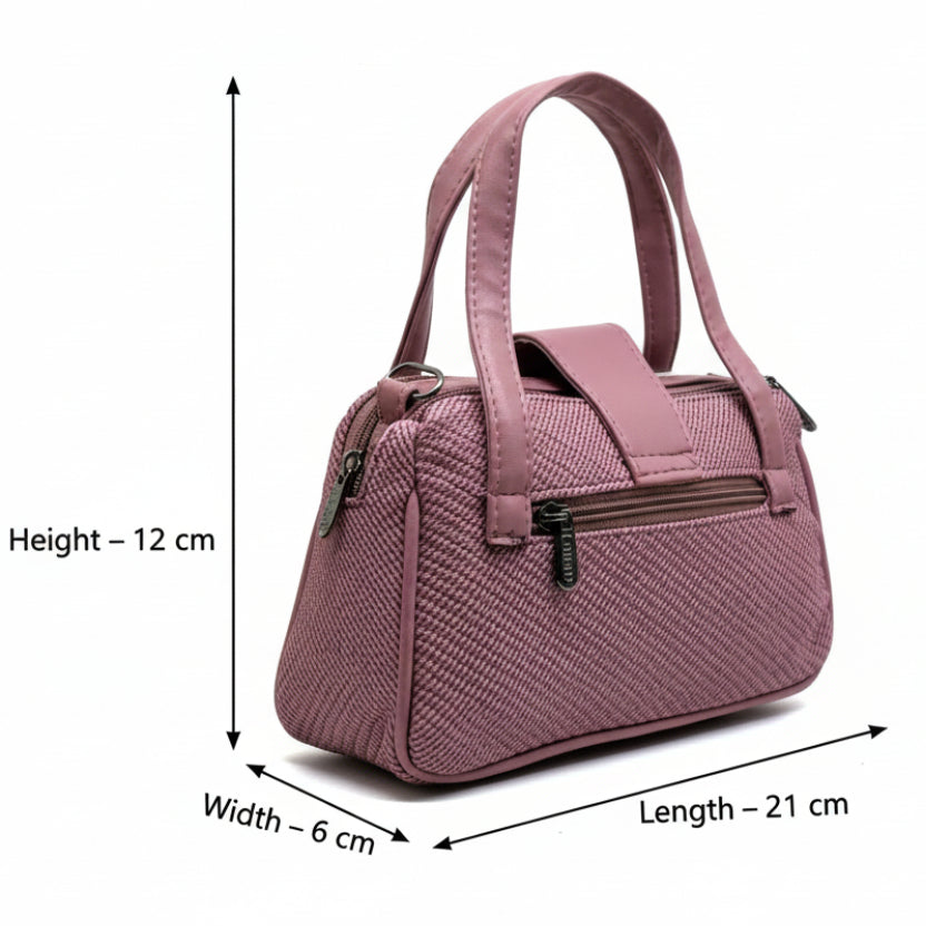 Women Mini Handbag with Sling Strap | Small Stylish Hand Carry Bag | Multi Compartment