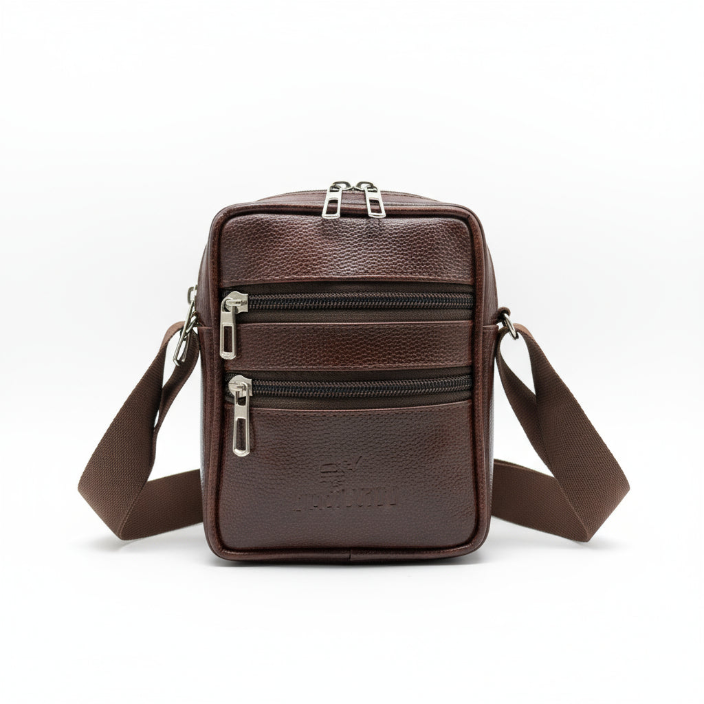 Men's and Women's Sling Bag | Crossbody Shoulder Bag for Travel & Office | Vegan Leather Bag with Adjustable Strap