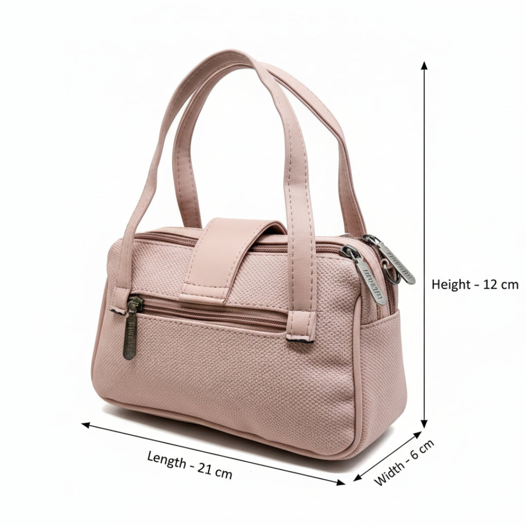 Women Mini Handbag with Sling Strap | Small Stylish Hand Carry Bag | Multi Compartment
