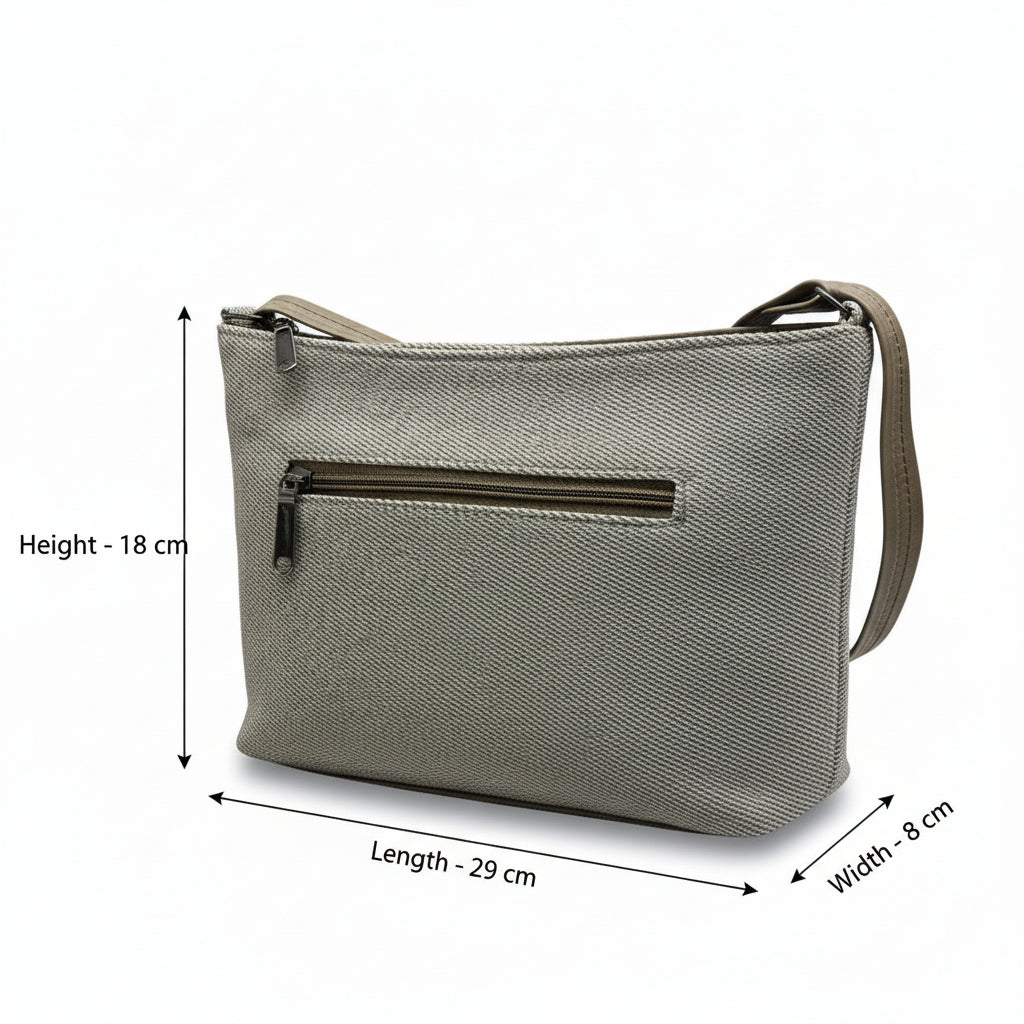 BATUTA HUB Women Crossbody Sling Bag | Premium PU Leather Small Side Bag for Girls & Ladies | Adjustable Strap | Multiple Zipper Pockets | Lightweight Daily Use Purse