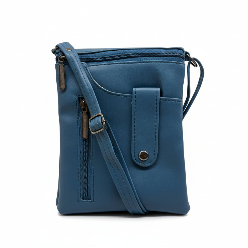BATUTA HUB Women Crossbody Sling Bag | Premium PU Leather Small Side Bag for Girls & Ladies | Adjustable Strap | Multiple Zipper Pockets | Lightweight Daily Use Purse