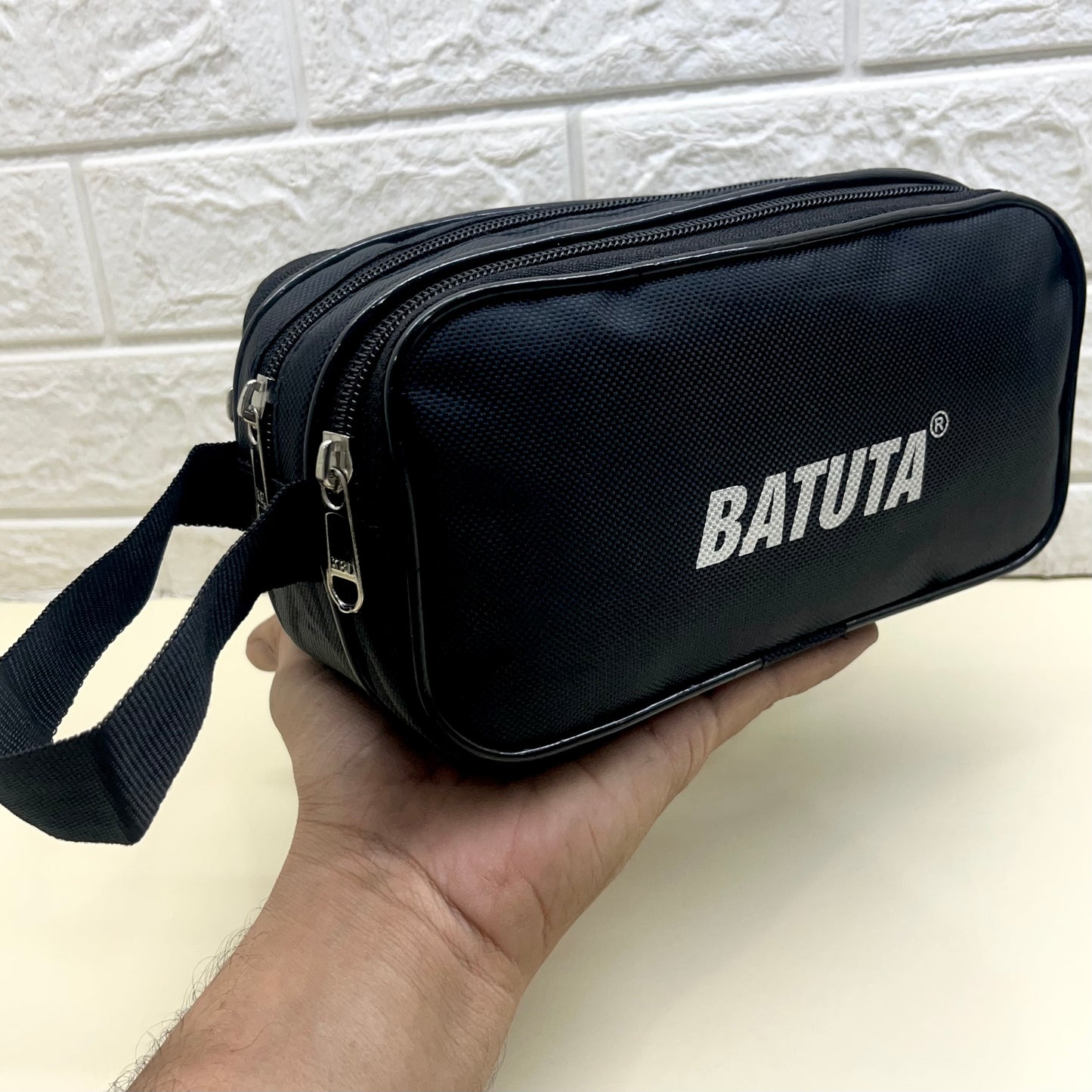 BATUTA HUB -Toiletry Bag for Men and Women Travel Pouch, Shaving Kit Bag for Home & Travel- 23 x 11x 10 cm, Zip Closer 2Main Compartment Ideal to Organize