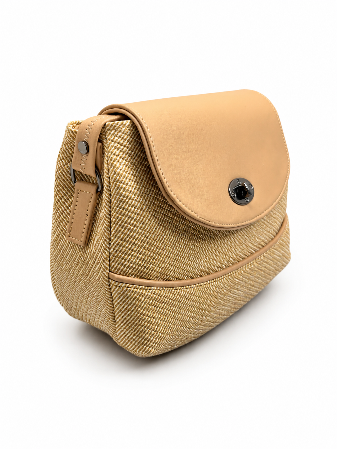 Women’s Stylish Textured Sling Bag | Crossbody Shoulder Bag with Magnetic Flap Closure | Multi-Compartment Everyday Handbag