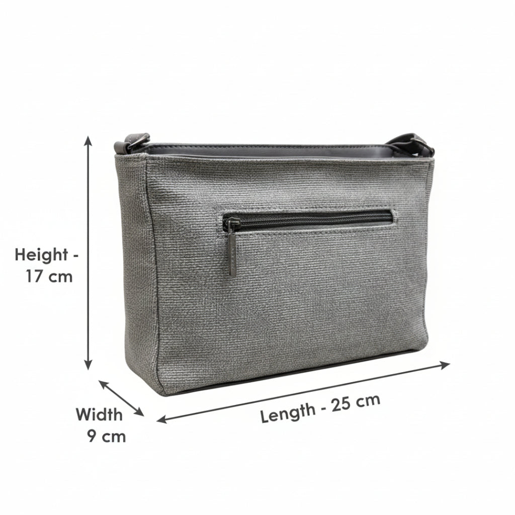 BATUTA HUB Women Crossbody Sling Bag | Premium PU Leather Small Side Bag for Girls & Ladies | Adjustable Strap | Multiple Zipper Pockets | Lightweight Daily Use Purse