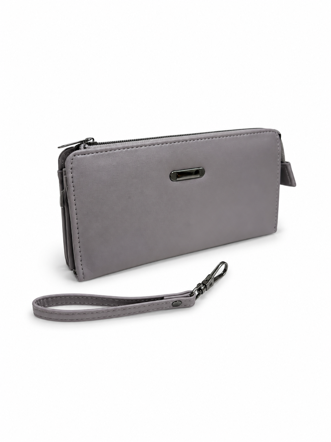 BATUTA Women’s Zip Around Clutch Wallet | PU Leather Ladies Wallet | Multi Compartment Purse with Card Slots, Cash Sections, Coin Pocket & Wrist Strap