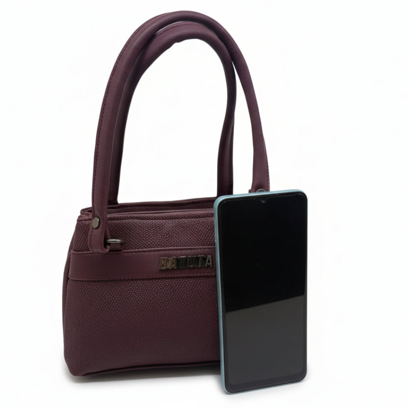 BATUTA HUB Small Hand Bag for Women, PU Leather, Stylish and Lightweight, Top Hand Held Bag