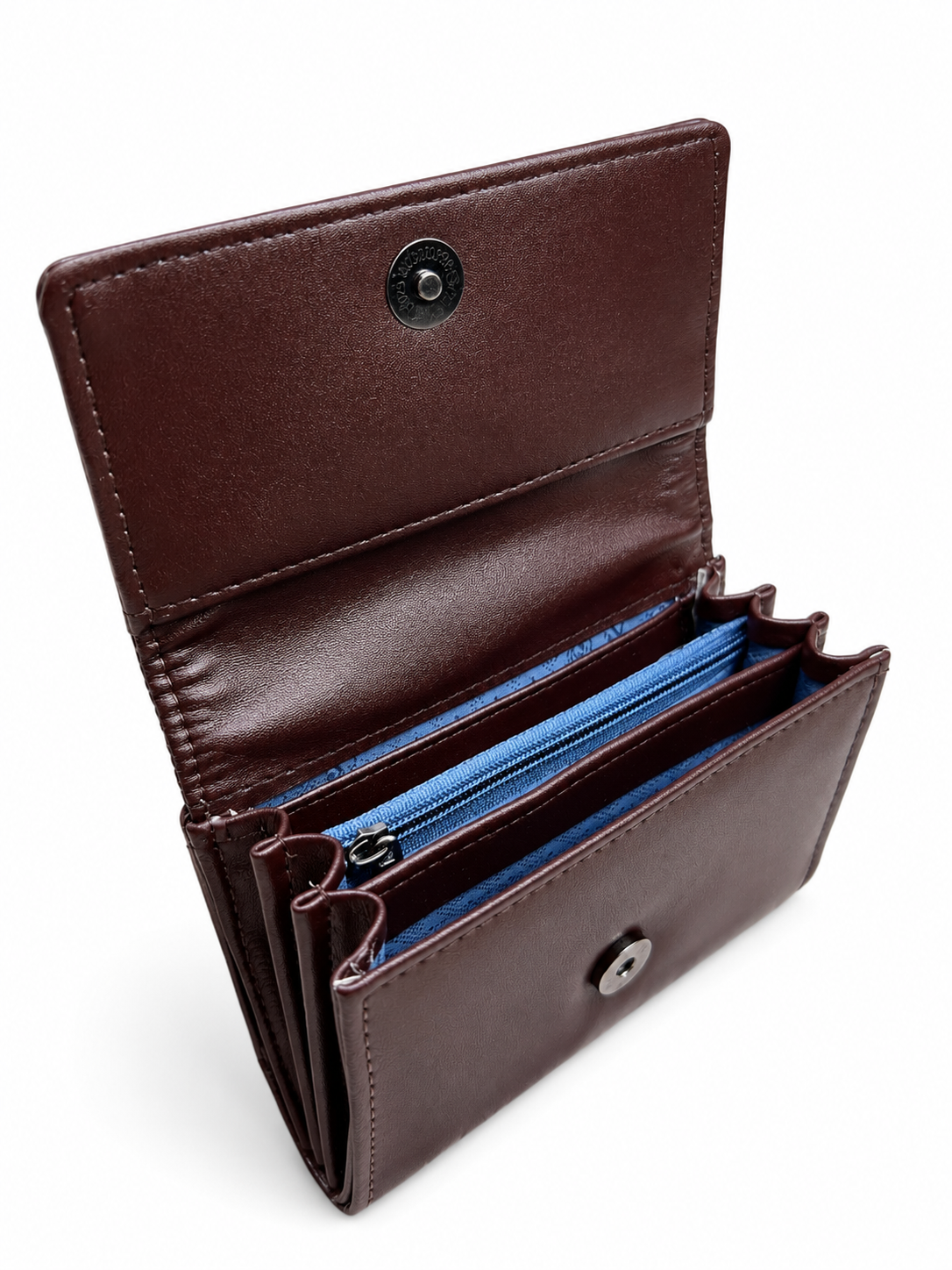 BATUTA Women Bi-Fold PU Leather Wallet | Card Holder | Coin Pocket | Compact Ladies Wallet | Olive Grey