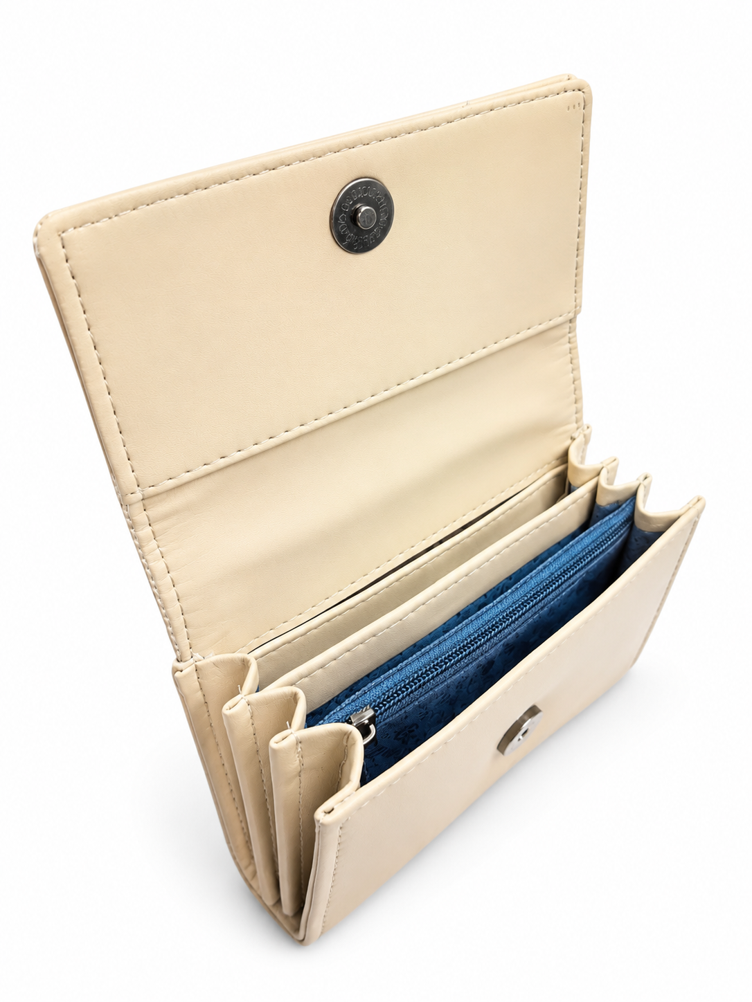 BATUTA Women Bi-Fold PU Leather Wallet | Card Holder | Coin Pocket | Compact Ladies Wallet | Olive Grey