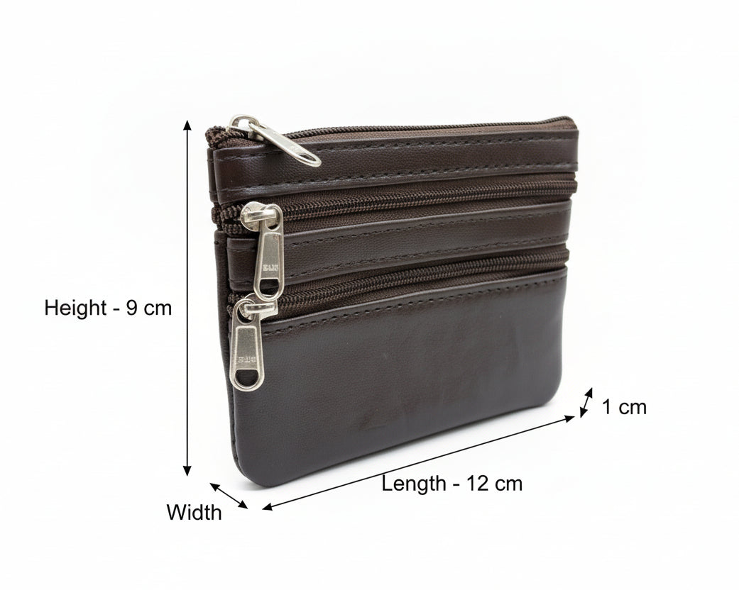 Coin Purse Genuine Leather Organiser Card Holder Pouch Case Wallets Blouse Purse for Women and Girls Pack of one