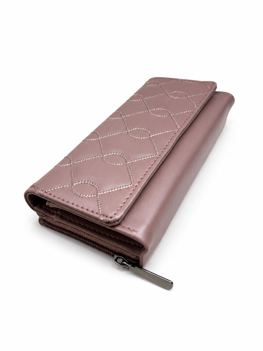 BATUTA Women’s Long Wallet | PU Leather Clutch Wallet for Women | 2 Zip | Multiple Card Slots | Cash & Mobile Holder