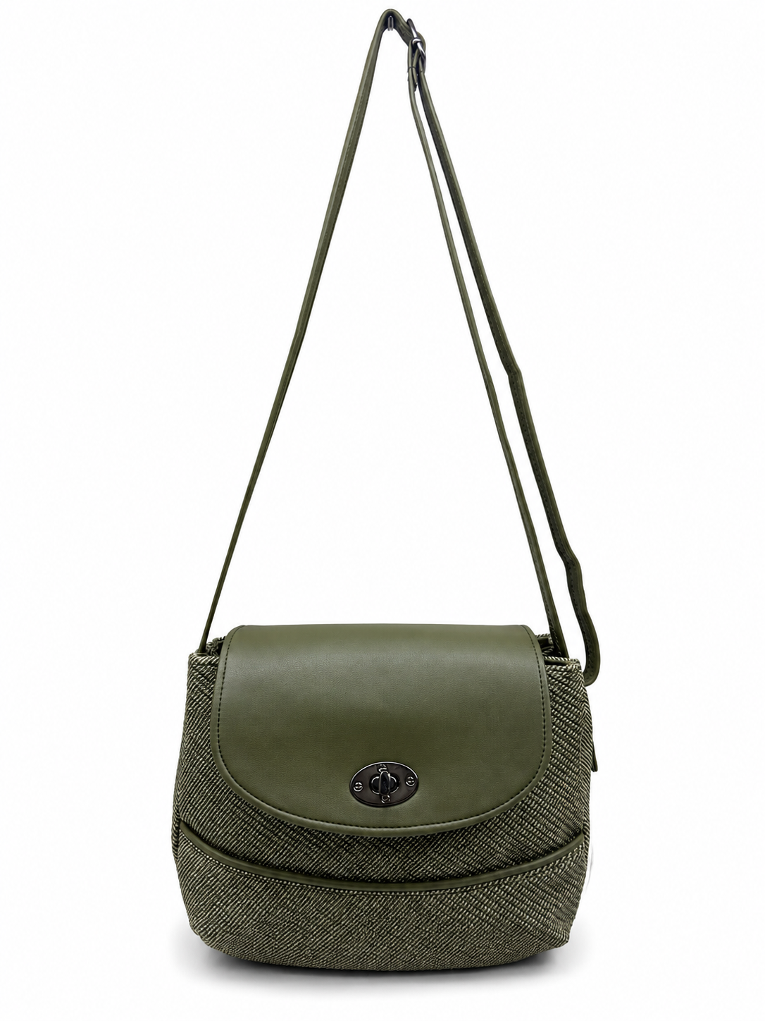 Women’s Stylish Textured Sling Bag | Crossbody Shoulder Bag with Magnetic Flap Closure | Multi-Compartment Everyday Handbag