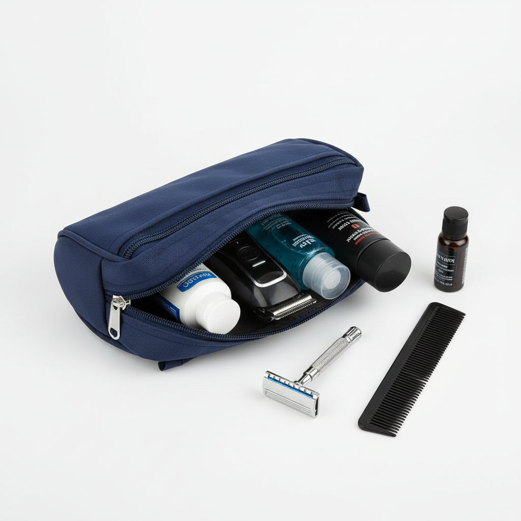 BATUTA Toiletry Bag for Men & Women, Travel Pouch for Toiletries Shaving Kit & Cosmetics, Water Resistance Pouch for Travel Accessories, Organizer Travel Pouch for Make Up,