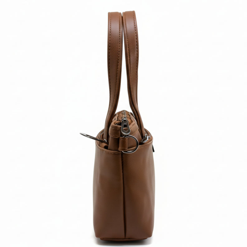 Women Mini Handbag with Sling Strap | Small Stylish Hand Carry Bag | Multi Compartment