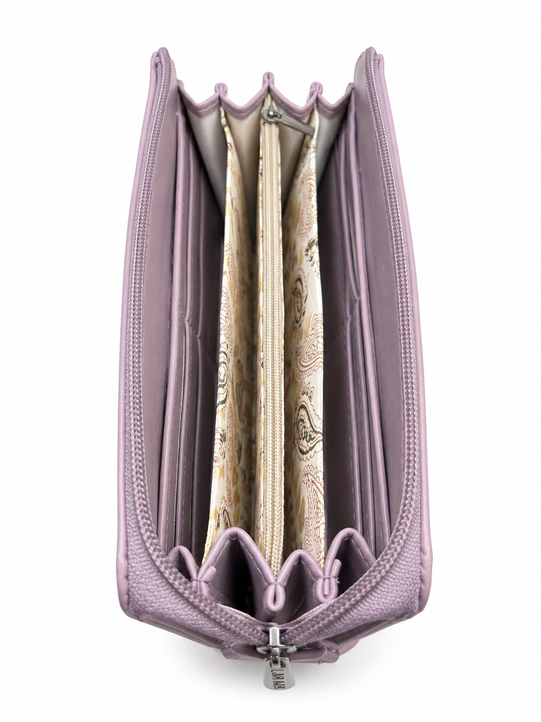 BATUTA Women’s Zip Around Clutch Wallet | PU Leather Ladies Wallet | Multi Compartment Purse with Card Slots, Cash Sections, Coin Pocket & Wrist Strap