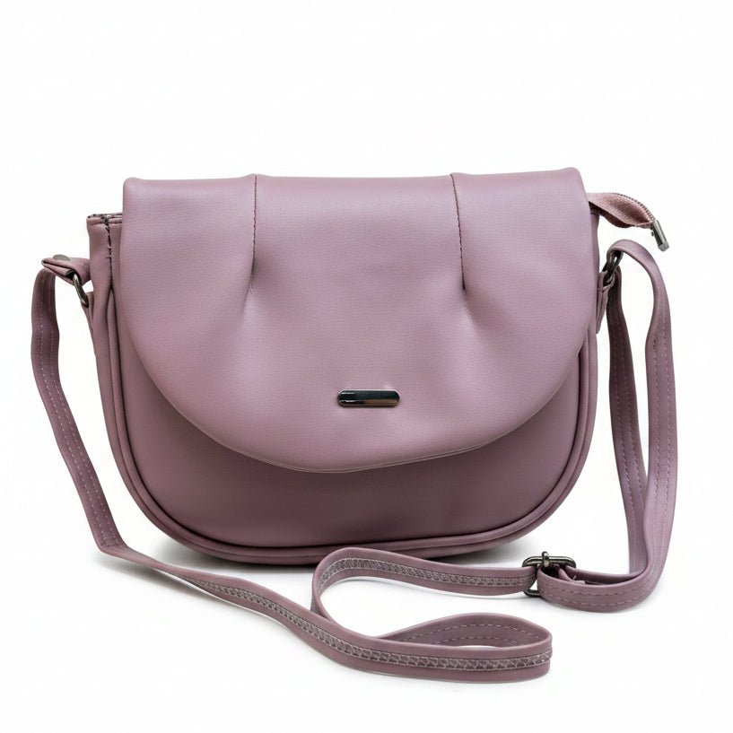Elegant Flap Closure Crossbody Shoulder Bag with Multiple Compartments